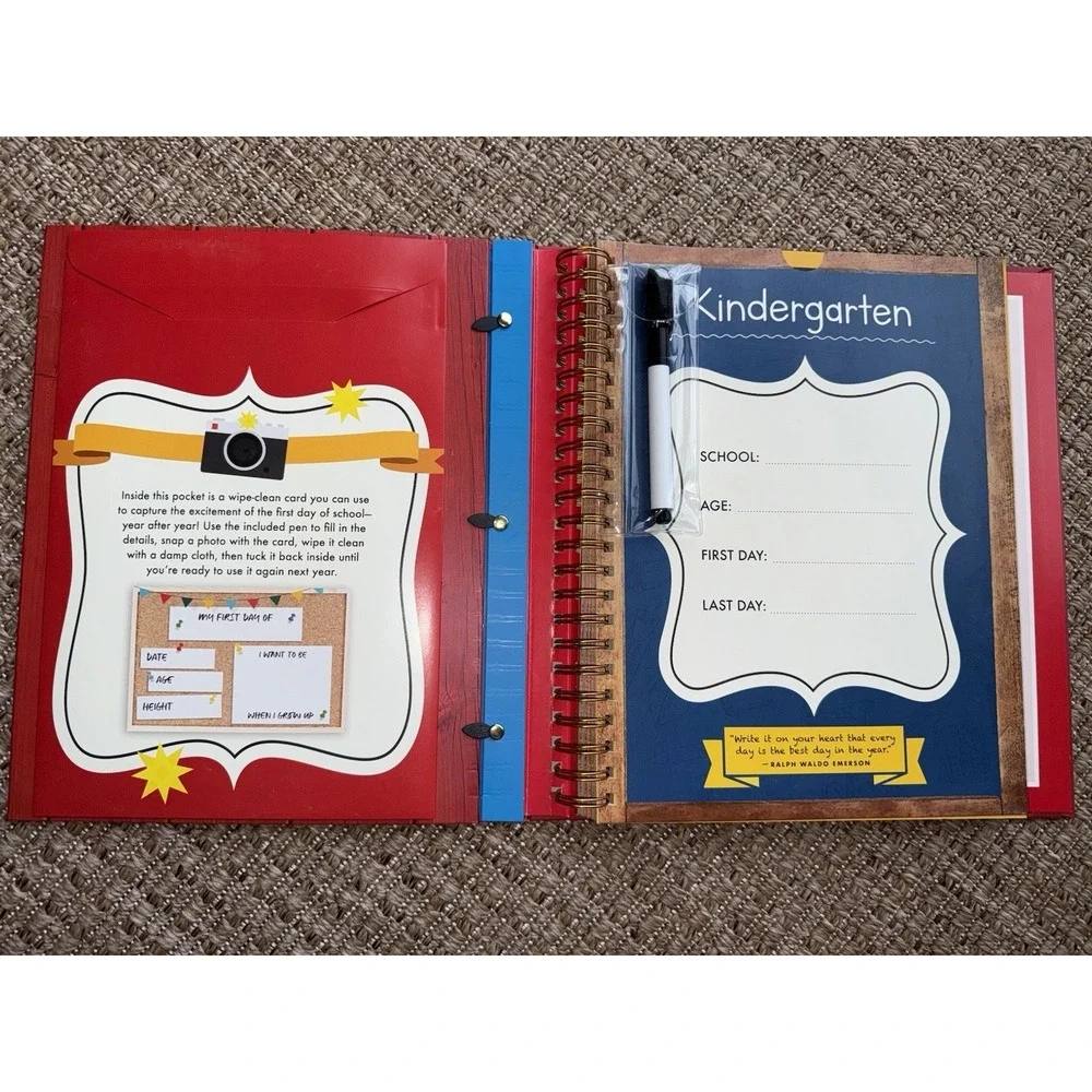 Thunder Bay Press School Years Scrapbook K-12 Keepsake Binder Journal New Flaw